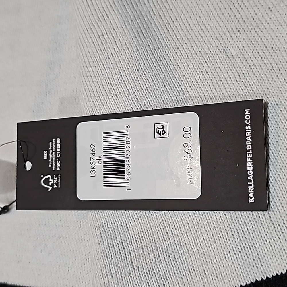 NWT KARL LAGERFELD 68"x12" SCARF - Picture 6 of 6